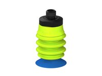 Przysawka piGRIP, warga do worków z pierśc. wzmac.Ø25 mm, Silikon 50°, 3 mieszki, podstawa typ 1, gwint M8x1 zew., (G.BGI25S50.B3.S1.MMF8M.00) (9920432) - Piab