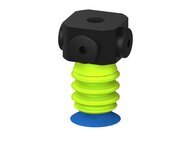 Przysawka piGRIP, warga do worków z pierśc. wzmac.Ø25 mm, Silikon 50°, 3 mieszki, podstawa typ 1, NPSF 5x1/8" wew., (G.BGI25S50.B3.S1.NS518F.19) (9942395) - Piab