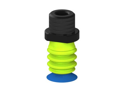 Przysawka piGRIP, warga do worków z pierśc. wzmac.Ø25 mm, Silikon 50°, 3 mieszki, podstawa typ 1, NPT 1/2" zew., (G.BGI25S50.B3.S1.NT12M.00) (9929553) - Piab