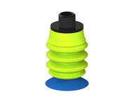 Przysawka piGRIP, warga do worków z pierśc. wzmac.Ø25 mm, Silikon 50°, 3 mieszki, podstawa typ 1, gwint niski NPT 1/8" zew., (G.BGI25S50.B3.S1.NTL18M.00) (9955865) - Piab