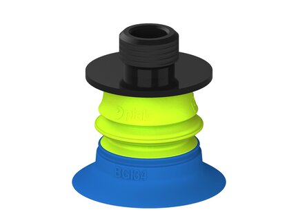 Przysawka piGRIP, warga do worków z pierśc. wzmac.Ø34 mm, 1 mieszek, podstawa typ 1, gwint niski G1/4" zew., (G.BGI34-2S50.B1.S1.GL14M.00) (9916061) - Piab