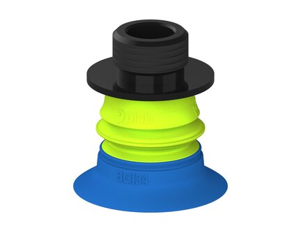 Przysawka piGRIP, warga do worków z pierśc. wzmac.Ø34 mm, 1 mieszek, podstawa typ 1, gwint niski G3/8" zew., (G.BGI34-2S50.B1.S1.GL38M.00) (9921786) - Piab