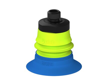 Przysawka piGRIP, warga do worków z pierśc. wzmac.Ø34 mm, 1 mieszek, podstawa typ 1, gwint M8x1 zew., (G.BGI34-2S50.B1.S1.MMF8M.00) (9916103) - Piab