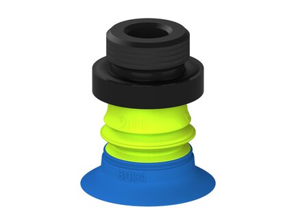Przysawka piGRIP, warga do worków z pierśc. wzmac.Ø34 mm, 1 mieszek, podstawa typ 1, G1/2" zew., (G.BGI34-2S50.B1.S1.G12M.00) (9916950) - Piab