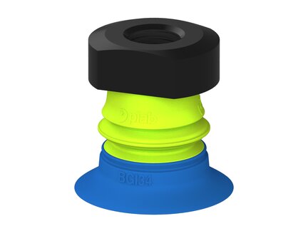 Przysawka piGRIP, warga do worków z pierśc. wzmac.Ø34 mm, 1 mieszek, podstawa typ 1, NPSF 1/4" wew., (G.BGI34-2S50.B1.S1.NS14F.00) (9924001) - Piab