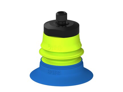 Przysawka piGRIP, warga do worków z pierśc. wzmac.Ø34 mm, 1 mieszek, podstawa typ 1, M6 zew., (G.BGI34-2S50.B1.S1.MM6M.00) (9915749) - Piab