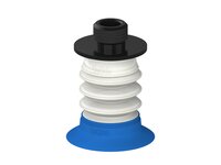Przysawka piGRIP, warga do worków z pierśc. wzmac.Ø34 mm, 3 mieszki, podstawa typ 1, gwint niski G1/4" zew., filtr siatkowy, FDA (G.BGI34-2S50.B3.S1.GL14M.01.FDA) (9915935) - Piab