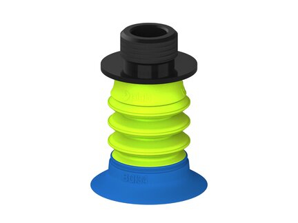 Przysawka piGRIP, warga do worków z pierśc. wzmac.Ø34 mm, 3 mieszki, podstawa typ 1, gwint niski G3/8" zew., (G.BGI34-2S50.B3.S1.GL38M.00) (9914889) - Piab