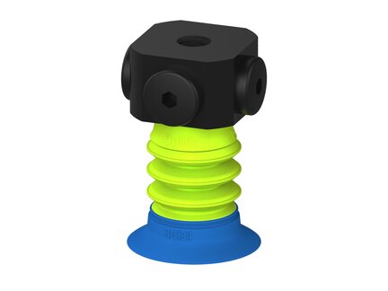Przysawka piGRIP, warga do worków z pierśc. wzmac.Ø34 mm, 3 mieszki, podstawa typ 1, NPSF 5x1/8" wew., (G.BGI34-2S50.B3.S1.NS518F.00) (9925895) - Piab
