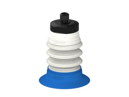 Przysawka piGRIP, warga do worków z pierśc. wzmac.Ø34 mm, 3 mieszki, podstawa typ 1, M6 zew., filtr siatkowy, FDA (G.BGI34-2S50.B3.S1.MM6M.01.FDA) (9967843) - Piab