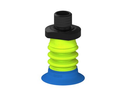Przysawka piGRIP, warga do worków z pierśc. wzmac.Ø34 mm, 3 mieszki, podstawa typ 1, gwint M14x1 zew., (G.BGI34-2S50.B3.S1.MMF14M.00) (9922105) - Piab