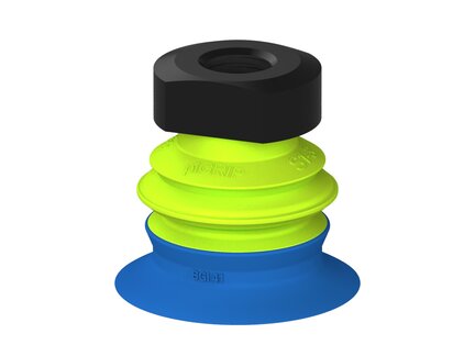 Przysawka piGRIP, warga do worków z pierśc. wzmac.Ø41 mm, 1 mieszek, podstawa typ 1, NPSF 1/4" wew., filtr siatkowy (G.BGI41-2S50.B1.S1.NS14F.01) (9949955) - Piab