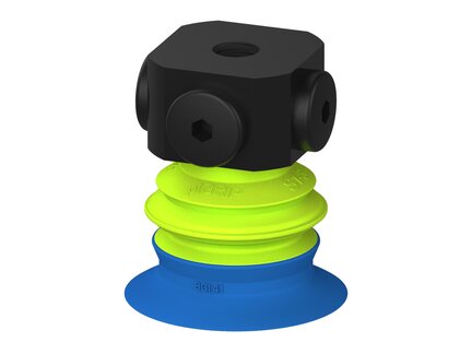Przysawka piGRIP, warga do worków z pierśc. wzmac.Ø41 mm, 1 mieszek, podstawa typ 1, NPSF 5x1/8" wew., (G.BGI41-2S50.B1.S1.NS518F.00) (9946956) - Piab