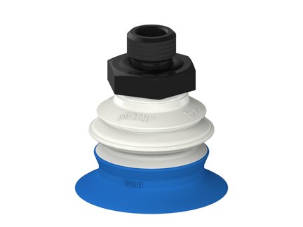 Przysawka piGRIP, warga do worków z pierśc. wzmac.Ø41 mm, 1 mieszek, podstawa typ 1, G1/4" zew., piSAVE 05/60 (G.BGI41-2S50.B1.S1.G14M.15.FDA) (9949147) - Piab