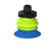 Przysawka piGRIP, warga do worków z pierśc. wzmac.Ø41 mm, 1 mieszek, podstawa typ 1, M12 zew., filtr siatkowy (G.BGI41-2S50.B1.S1.MM12M.01) (9917659) - Piab