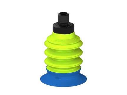 Przysawka piGRIP, warga do worków z pierśc. wzmac.Ø41 mm, 3 mieszki, podstawa typ 1, gwint M10 zew., (G.BGI41-2S50.B3.S1.MM10M.00) (9928400) - Piab