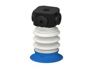 Przysawka piGRIP, warga do worków z pierśc. wzmac.Ø41 mm, 3 mieszki, podstawa typ 1, NPSF 5x1/8" wew., filtr siatkowy, FDA (G.BGI41-2S50.B3.S1.NS518F.01.FDA) (9950500) - Piab