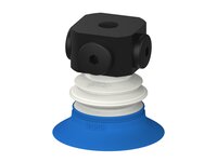 Przysawka piGRIP, warga do worków z pierśc. wzmac., Ø48 mm, 1 mieszek, podstawa typ 1, NPSF 5x1/8" wew., filtr siatkowy, FDA (G.BGI48-2S50.B1.S1.NS518F.01.FDA) (9953709) - Piab