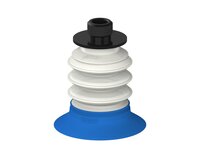 Przysawka piGRIP, warga do worków z pierśc. wzmac., Ø48 mm, 3 mieszki, podstawa typ 1, gwint niski G1/4" zew., filtr siatkowy, FDA (G.BGI48-2S50.B3.S1.GL14M.01.FDA) (9915144) - Piab