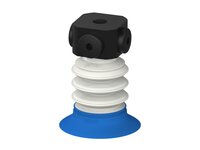 Przysawka piGRIP, warga do worków z pierśc. wzmac., Ø48 mm, 3 mieszki, podstawa typ 1, NPSF 5x1/8" wew., filtr siatkowy, FDA (G.BGI48-2S50.B3.S1.NS518F.01.FDA) (9946647) - Piab