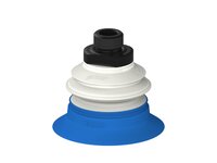 Przysawka piGRIP, warga do worków z pierśc. wzmac.Ø63 mm, 1 mieszek, podstawa typ 1, G3/8" zew., filtr siatkowy, FDA (G.BGI63-2S50.B1.S1.G38M.01.FDA) (9914898) - Piab