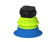 Przysawka piGRIP, warga do worków z pierśc. wzmac.Ø63 mm, 1 mieszek, podstawa typ 1, NPSF 5x1/8" wew., (G.BGI63-2S50.B1.S1.NS518F.00) (9947444) - Piab