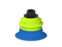 Przysawka piGRIP, warga do worków z pierśc. wzmac.Ø63 mm, 1 mieszek, podstawa typ 1, gwint niski G3/8" zew., filtr siatkowy (G.BGI63-2S50.B1.S1.GL38M.01) (9919087) - Piab