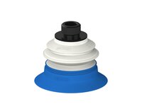 Przysawka piGRIP, warga do worków z pierśc. wzmac.Ø63 mm, 1 mieszek, podstawa typ 1, gwint niski G3/8" zew., filtr siatkowy, FDA (G.BGI63-2S50.B1.S1.GL38M.01.FDA) (9971583) - Piab