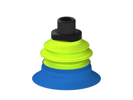 Przysawka piGRIP, warga do worków z pierśc. wzmac.Ø63 mm, 1 mieszek, podstawa typ 1, NPT 3/8" zew., (G.BGI63-2S50.B1.S1.NT38M.00) (9914981) - Piab