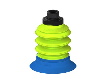 Przysawka piGRIP, warga do worków z pierśc. wzmac.Ø63 mm, 3 mieszki, podstawa typ 1, G3/8" zew., (G.BGI63-2S50.B3.S1.G38M.00) (9914066) - Piab