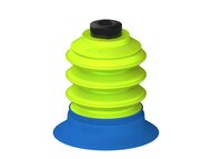 Przysawka piGRIP, warga do worków z pierśc. wzmac.Ø63 mm, 3 mieszki, podstawa typ 1, NPSF 1/8" wew., filtr siatkowy (G.BGI63-2S50.B3.S1.NS18F.01) (9916374) - Piab