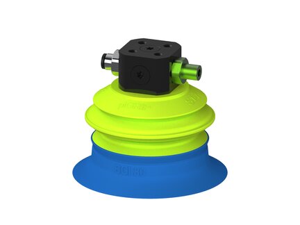 Przysawka piGRIP, warga do worków z pierśc. wzmac.Ø80 mm, Silikon 50°, 1 mieszek, podstawa typ 1, COAX in piGRIP, wys. przepływ, (G.BGI80S50.B1.S1.CSX.00) (9918125) - Piab