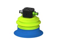 Przysawka piGRIP, warga do worków z pierśc. wzmac.Ø80 mm, Silikon 50°, 1 mieszek, podstawa typ 1, COAX in piGRIP, wys. przepływ, (G.BGI80S50.B1.S1.CSX.00) (9918125) - Piab