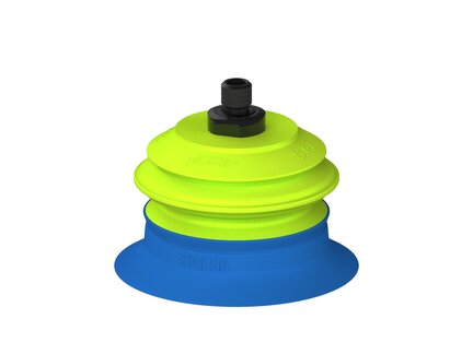 Przysawka piGRIP, warga do worków z pierśc. wzmac.Ø80 mm, Silikon 50°, 1 mieszek, podstawa typ 1, gwint M10 zew., (G.BGI80S50.B1.S1.MM10M.00) (9915375) - Piab