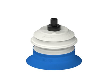 Przysawka piGRIP, warga do worków z pierśc. wzmac.Ø80 mm, Silikon 50°, 1 mieszek, podstawa typ 1, gwint M10 zew.,, FDA (G.BGI80S50.B1.S1.MM10M.00.FDA) (9941572) - Piab