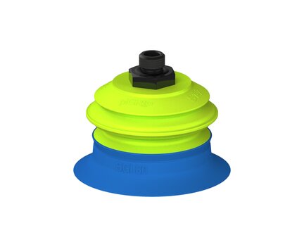 Przysawka piGRIP, warga do worków z pierśc. wzmac.Ø80 mm, Silikon 50°, 1 mieszek, podstawa typ 1, G1/4" zew., (G.BGI80S50.B1.S1.G14M.00) (9915362) - Piab