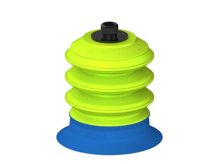 Przysawka piGRIP, warga do worków z pierśc. wzmac.Ø80 mm, Silikon 50°, 3 mieszki, podstawa typ 1, gwint niski G1/4" zew., (G.BGI80S50.B3.S1.GL14M.00) (9931473) - Piab