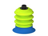 Przysawka piGRIP, warga do worków z pierśc. wzmac.Ø80 mm, Silikon 50°, 3 mieszki, podstawa typ 1, gwint niski G3/8" zew., filtr siatkowy (G.BGI80S50.B3.S1.GL38M.01) (9958604) - Piab