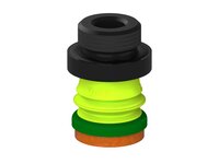 Przysawka piGRIP, warga piankowa, Ø25 mm, pianka NR (mocna), 1 mieszek, podstawa typ 1, G1/2" zew., filtr siatkowy (G.FLI25F.B1.S1.G12M.01) (9910377) - Piab