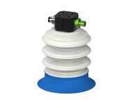 Przysawka piGRIP, warga do worków z pierśc. wzmac.Ø80 mm, Silikon 50°, 3 mieszki, podstawa typ 1, filtr siatkowy, FDA (G.BGI80S50.B3.S1.CLX.01.FDA) (9955616) - Piab
