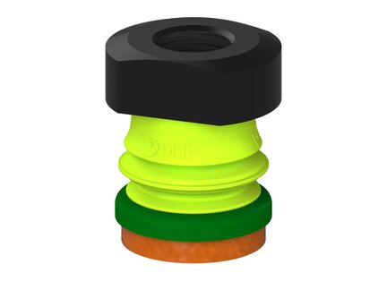 Przysawka piGRIP, warga piankowa, Ø25 mm, pianka NR (mocna), 1 mieszek, podstawa typ 1, G1/4" wew., (G.FLI25F.B1.S1.G14F.00) (9922182) - Piab