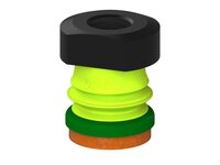 Przysawka piGRIP, warga piankowa, Ø25 mm, pianka NR (mocna), 1 mieszek, podstawa typ 1, G1/4" wew., filtr siatkowy (G.FLI25F.B1.S1.G14F.01) (9920049) - Piab