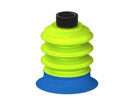 Przysawka piGRIP, warga do worków z pierśc. wzmac.Ø80 mm, Silikon 50°, 3 mieszki, podstawa typ 1, G1/2" wew., (G.BGI80S50.B3.S1.G12F.00) (9914959) - Piab