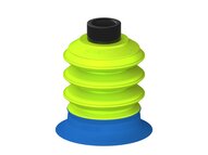 Przysawka piGRIP, warga do worków z pierśc. wzmac.Ø80 mm, Silikon 50°, 3 mieszki, podstawa typ 1, G1/2" wew., (G.BGI80S50.B3.S1.G12F.00) (9914959) - Piab