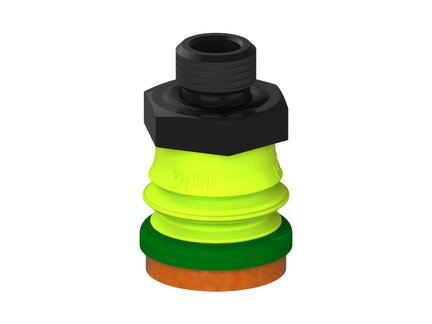 Przysawka piGRIP, warga piankowa, Ø25 mm, pianka NR (mocna), 1 mieszek, podstawa typ 1, G1/4" zew., (G.FLI25F.B1.S1.G14M.00) (9907623) - Piab