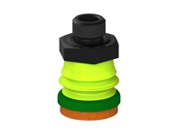Przysawka piGRIP, warga piankowa, Ø25 mm, pianka NR (mocna), 1 mieszek, podstawa typ 1, G1/4" zew., piSAVE, dławik 0,7 mm (G.FLI25F.B1.S1.G14M.03) (9949101) - Piab