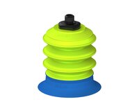 Przysawka piGRIP, warga do worków z pierśc. wzmac.Ø80 mm, Silikon 50°, 3 mieszki, podstawa typ 1, M12 zew., (G.BGI80S50.B3.S1.MM12M.00) (9953064) - Piab