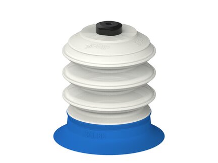 Przysawka piGRIP, warga do worków z pierśc. wzmac.Ø80 mm, Silikon 50°, 3 mieszki, podstawa typ 1,, FDA (G.BGI80S50.B3.S1.MM5F.00.FDA) (9941277) - Piab