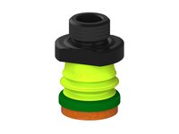 Przysawka piGRIP, warga piankowa, Ø25 mm, pianka NR (mocna), 1 mieszek, podstawa typ 1, G3/8" zew., (G.FLI25F.B1.S1.G38M.00) (9905825) - Piab