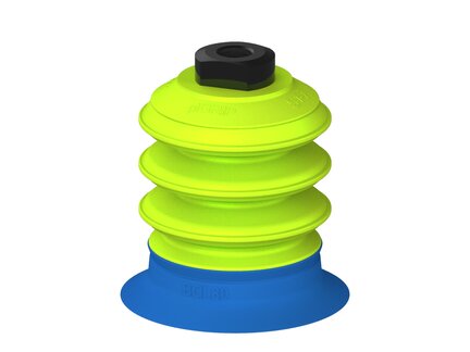 Przysawka piGRIP, warga do worków z pierśc. wzmac.Ø80 mm, Silikon 50°, 3 mieszki, podstawa typ 1, G1/4" wew., (G.BGI80S50.B3.S1.G14F.00) (9919929) - Piab